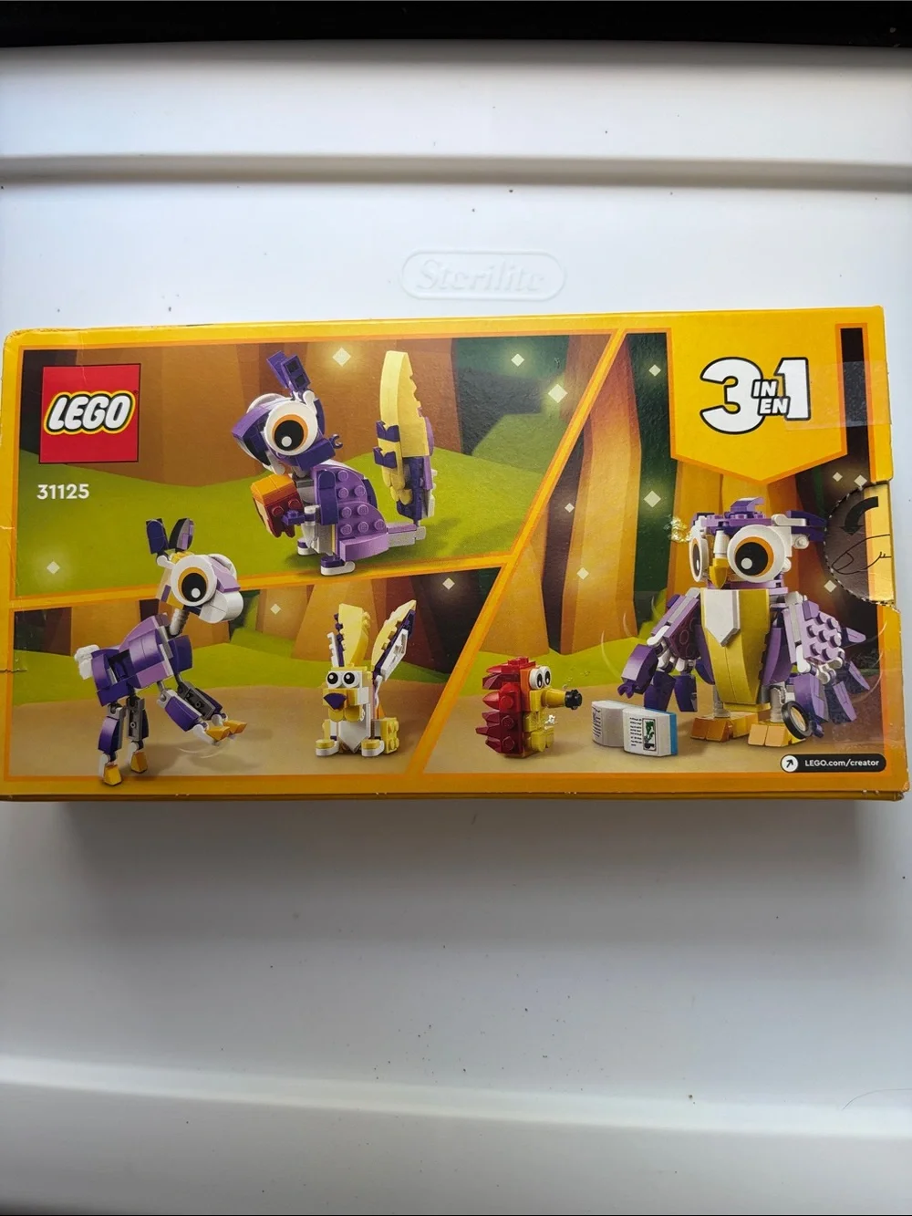 Lego Purple & Yellow 3-in-1 Creator Parrot Set